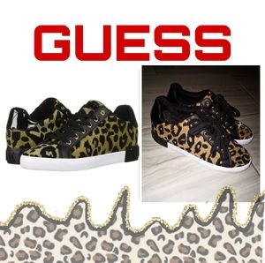 Guess pathin cheetah print sneakers 7.5 NWOT